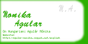 monika agular business card