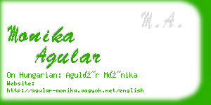 monika agular business card